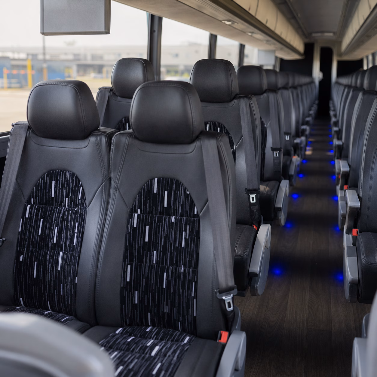 bellevue charter bus rental inside