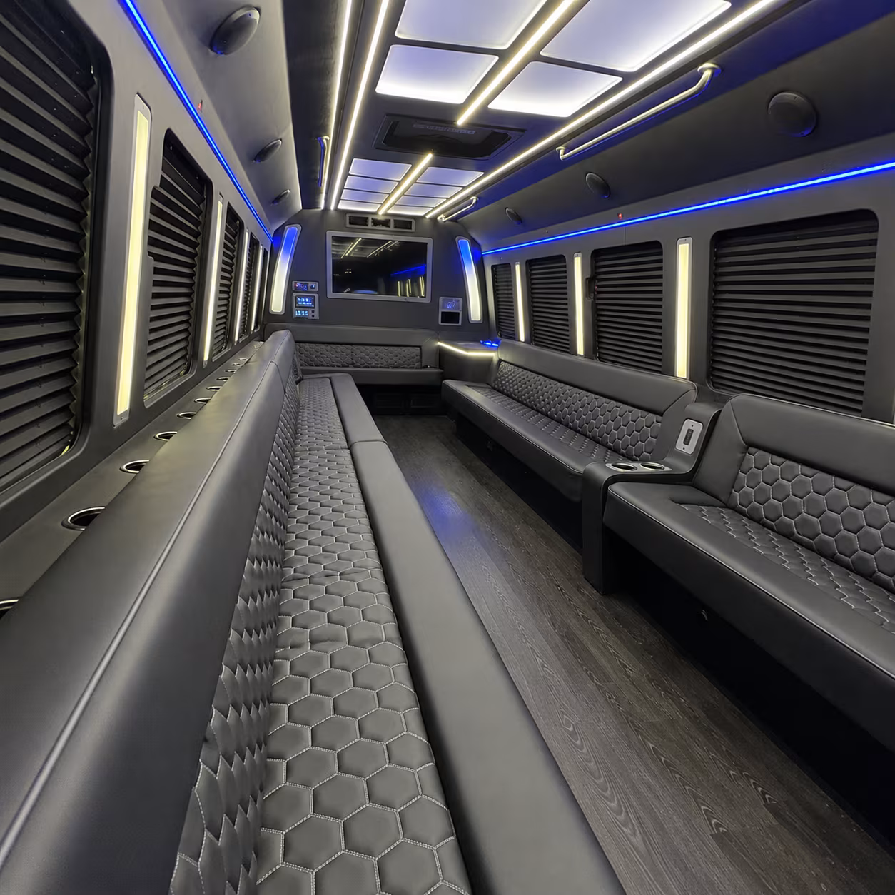 federal way party bus rental interior