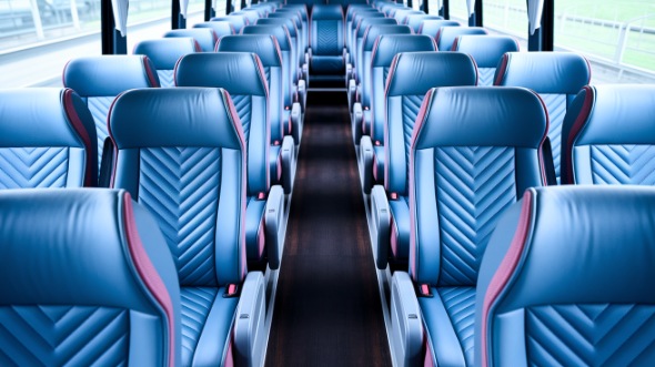 55 passenger charter bus interior seattle