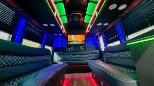 party bus rental interior auburn